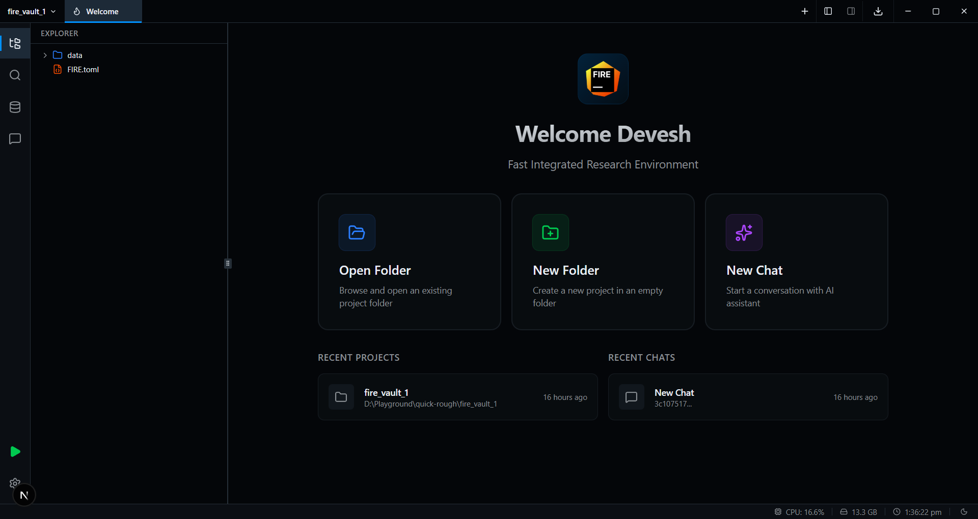 FIRE Application Interface